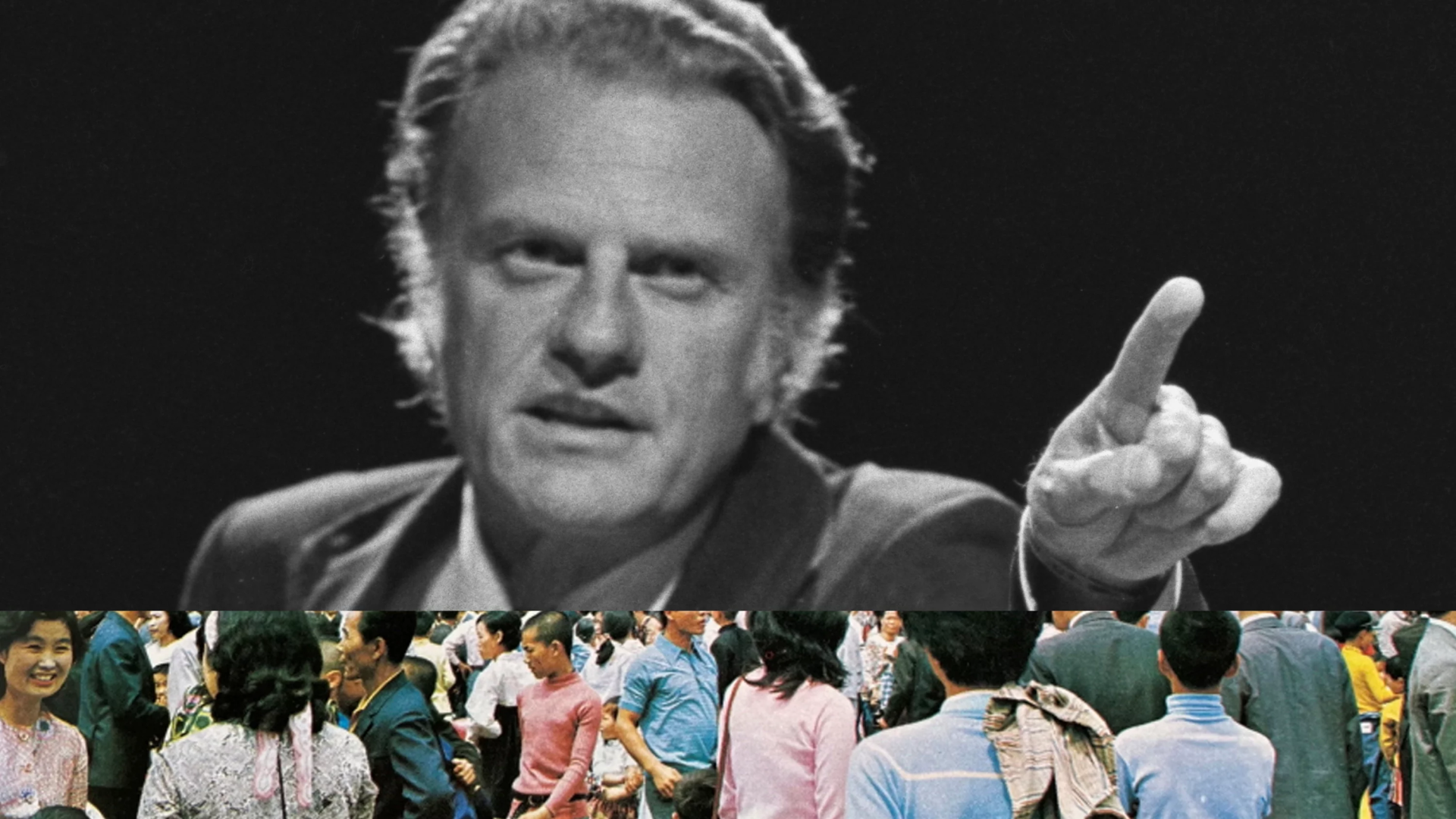 Billy Graham (top) South Korea in 1971 (Bottom)